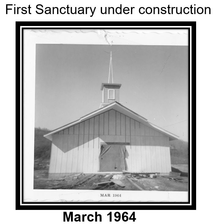 1st Sanctuary under construction March 1964.JPG